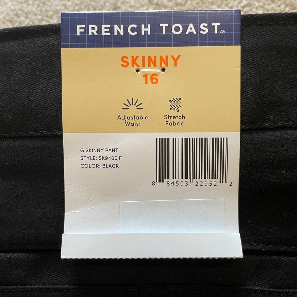 French Toast Girls Skinny Pants โ Size 16, Adjustable Waist (NWT) - Picture 3 of 3